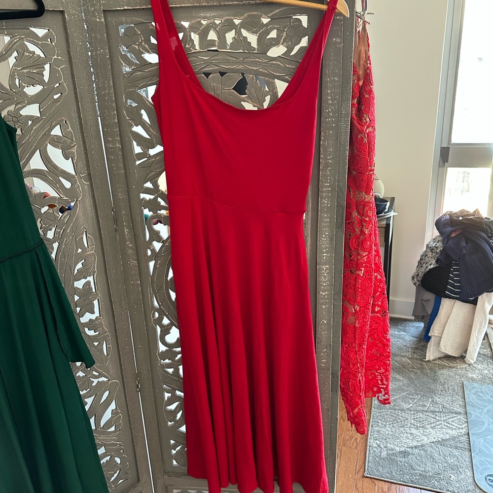 Reformation red dress